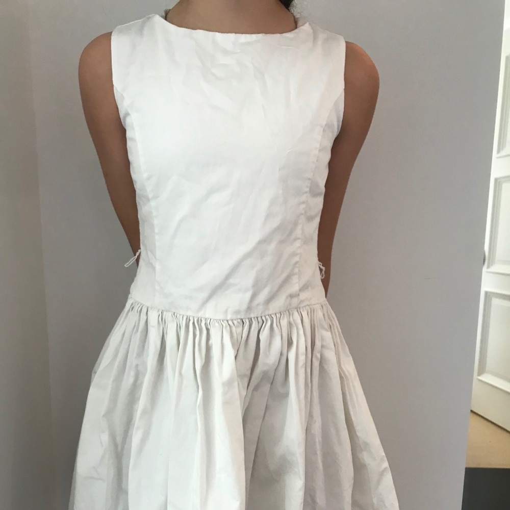 White J Crew dress